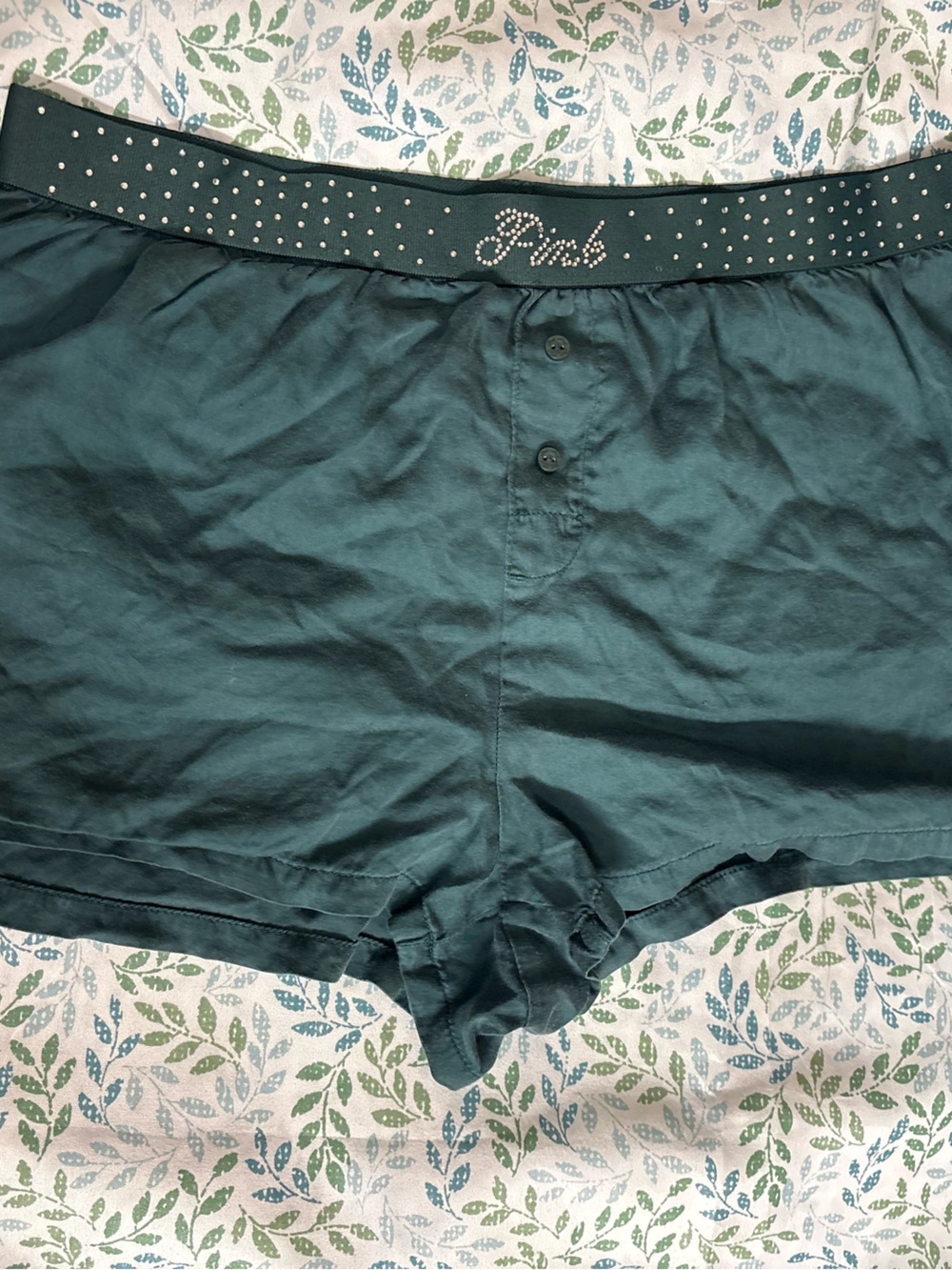 PINK Victoria's Secret Dark Teal Green Skirt
